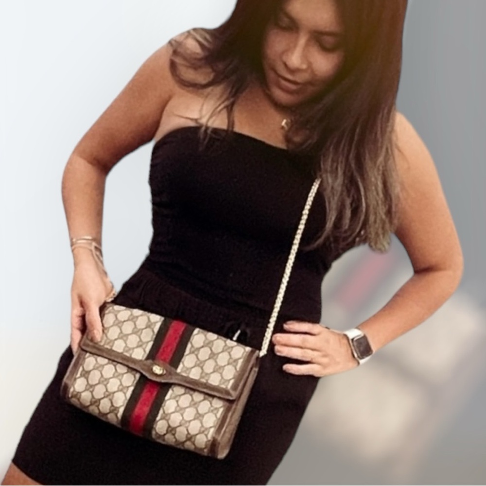 Gucci GG Monogram Ophidia clutch crossbody Bag